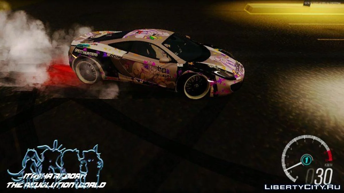 McLaren MP4 12C 2012 Re:Zero Kara Hajimeru Isekai Seikatsu Emilia Edition / GTA San Andreas