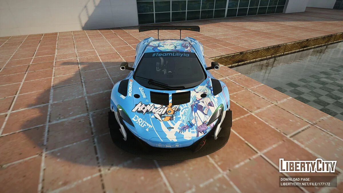 McLaren 650S GT3 2015 Itasha Liliya [2k и 4k текстуры] / GTA San Andreas