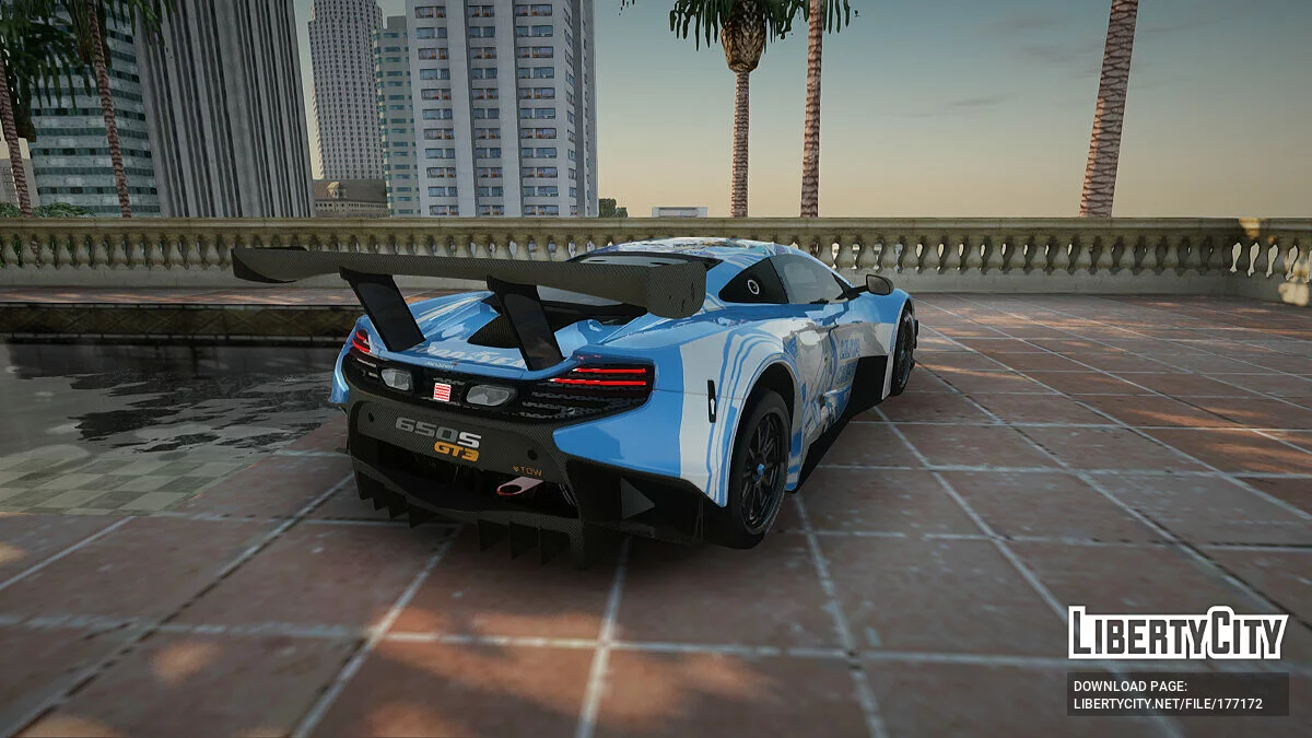 McLaren 650S GT3 2015 Itasha Liliya [2k и 4k текстуры] / GTA San Andreas