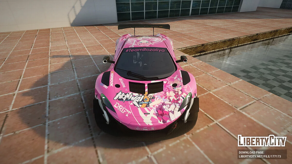McLaren 650S GT3 2015 Itasha Rozaliya [2k и 4k текстуры] / GTA San Andreas