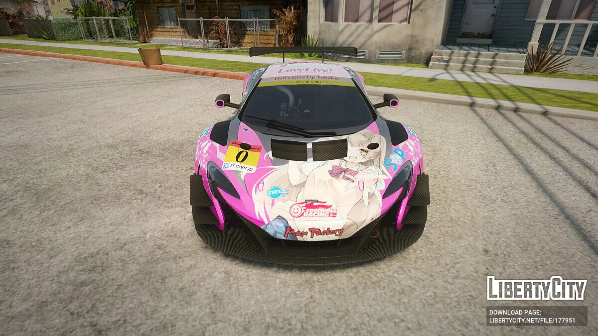 McLaren 650S GT3 2015 Minami Kotori GGSR / GTA San Andreas
