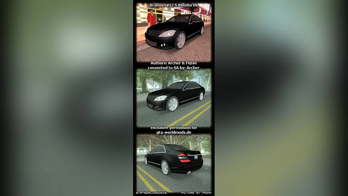 Brabus SV12 S Biturbo 06 infernus / GTA San Andreas