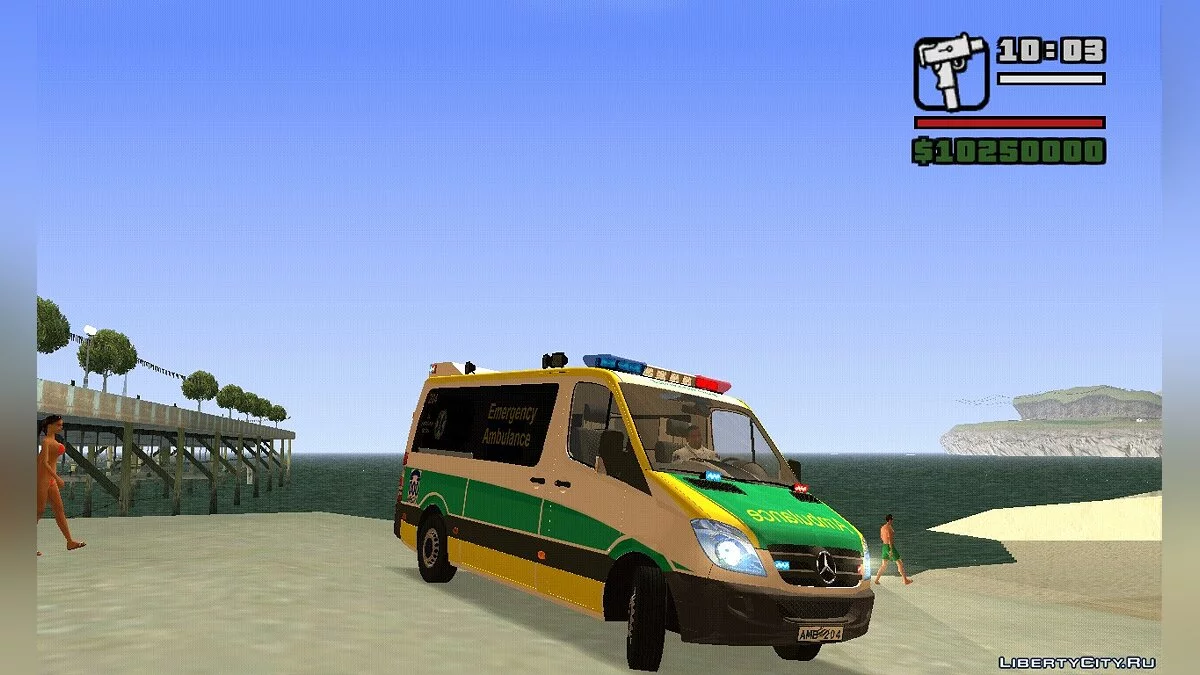 Mercedes Benz Sprinter SA Ambulance Servince  by Thegtadutcher / GTA San Andreas