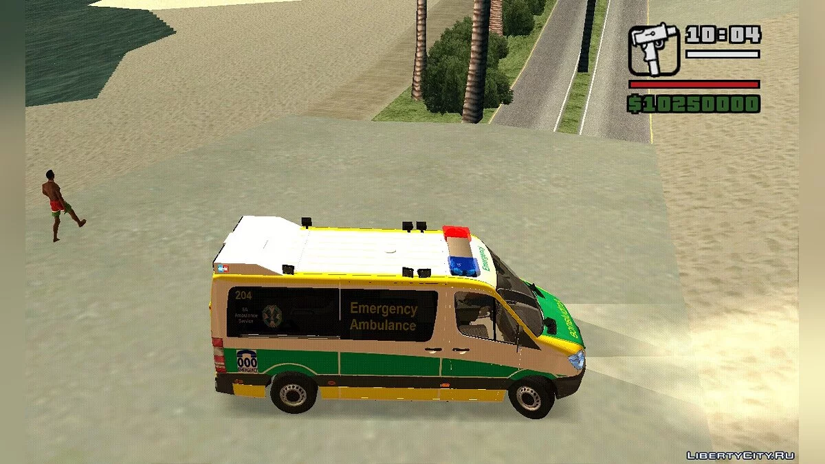 Mercedes Benz Sprinter SA Ambulance Servince  by Thegtadutcher / GTA San Andreas