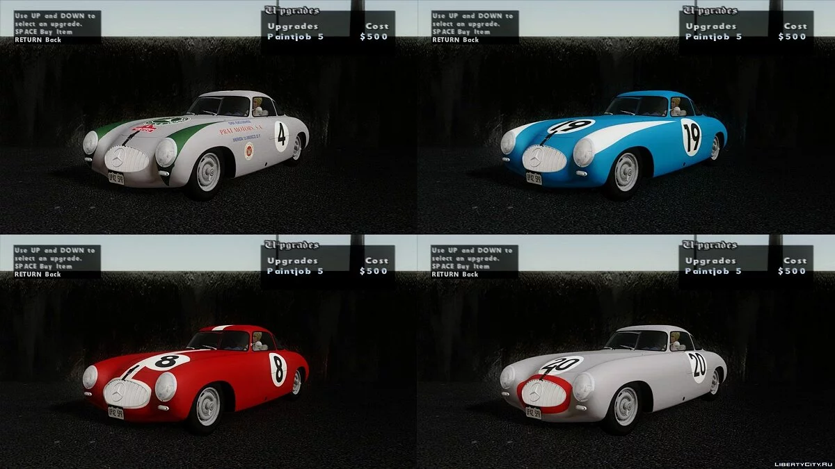 Mercedes-Benz 300 SL (W194) 1952 / GTA San Andreas