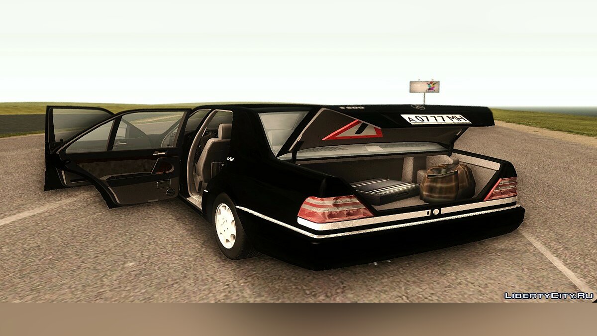 Скачать Mersedes-Benz W140 S600 (Саши Белого из "Бригады") для  GTA San Andreas