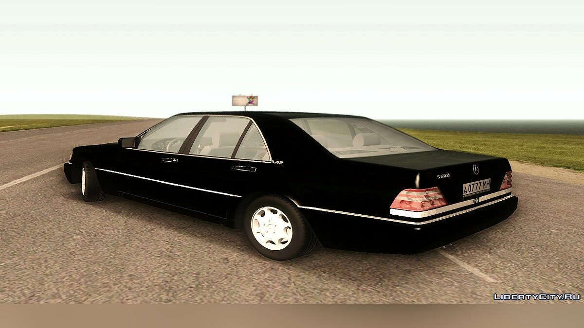 Скачать Mersedes-Benz W140 S600 (Саши Белого из "Бригады") для  GTA San Andreas