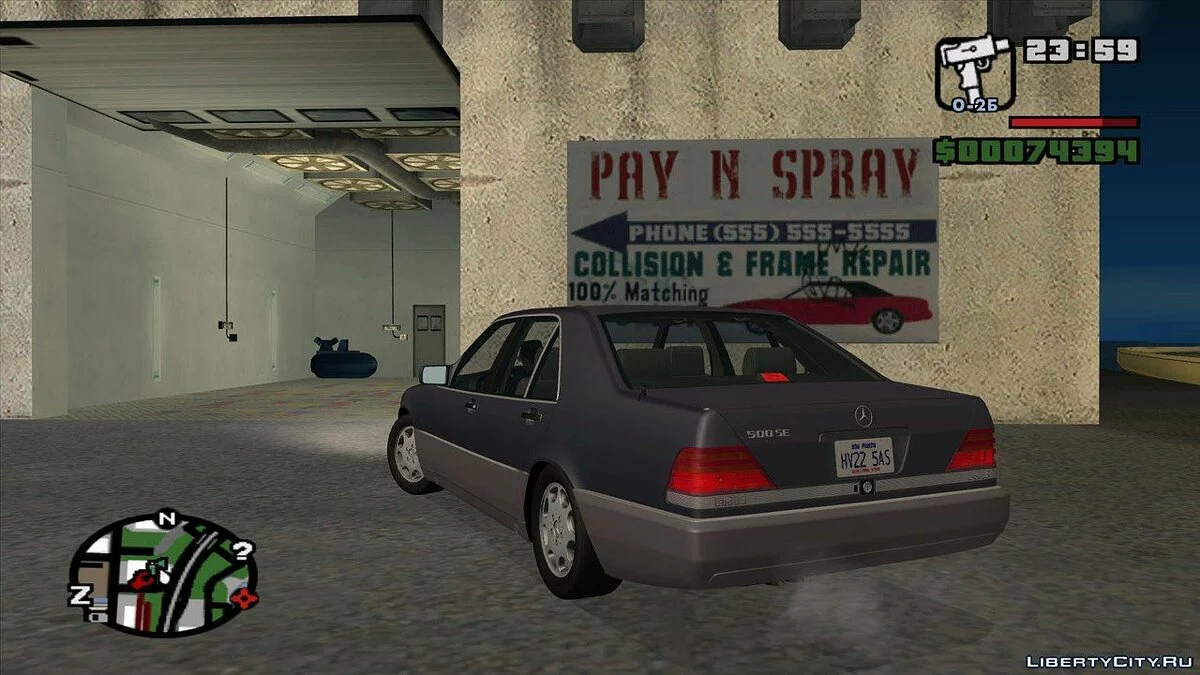 Mercedes-benz 500SE 1991 / GTA San Andreas