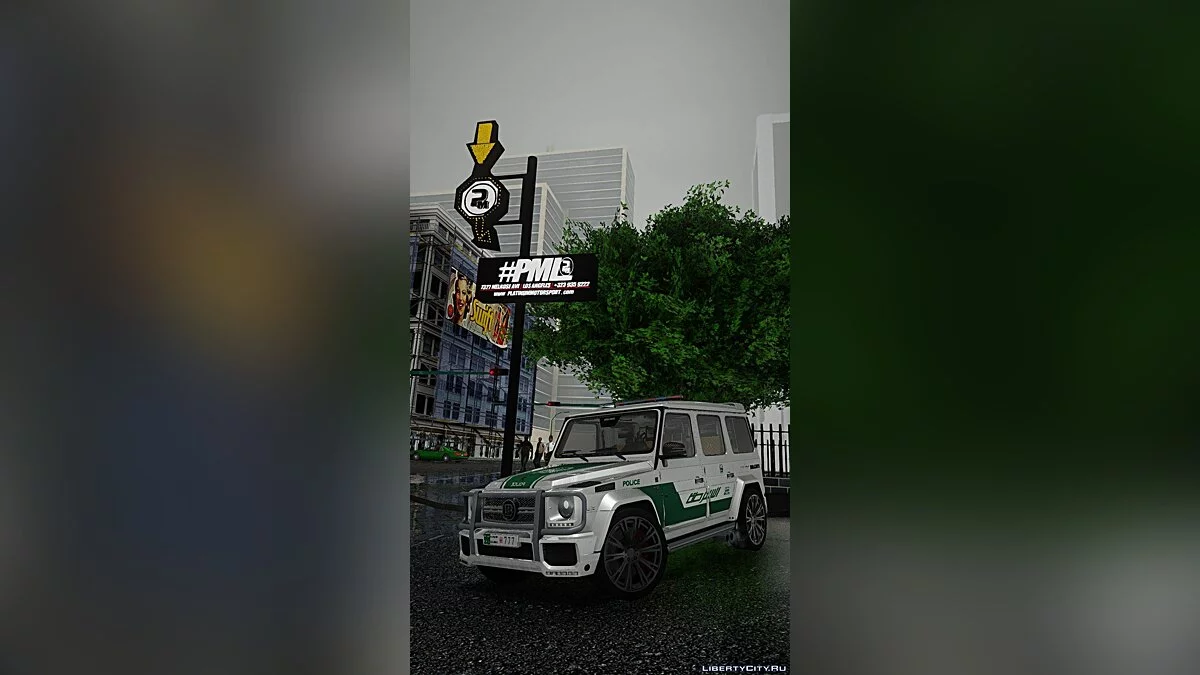 Mercedes-Benz G700 Brabus Widestar Полиция Дубая / GTA San Andreas
