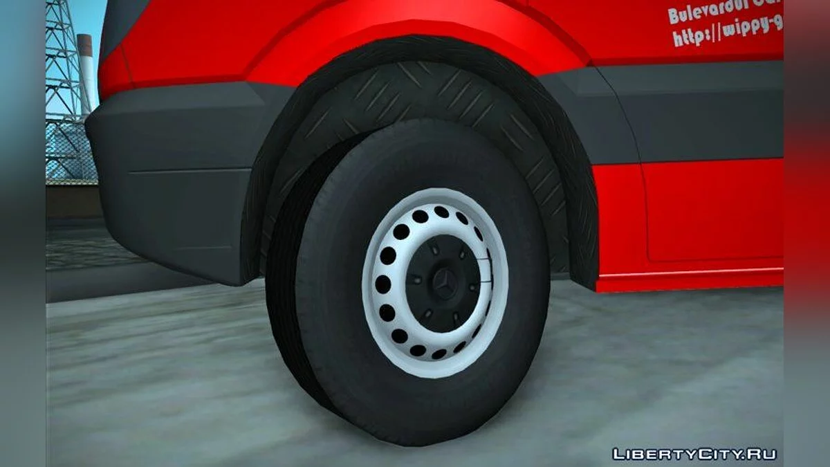 2010 Mercedes Sprinter с платформой для автомобилей / GTA San Andreas