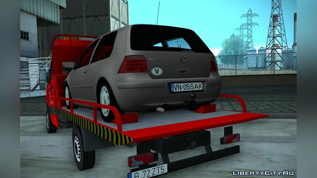 2010 Mercedes Sprinter с платформой для автомобилей / GTA San Andreas