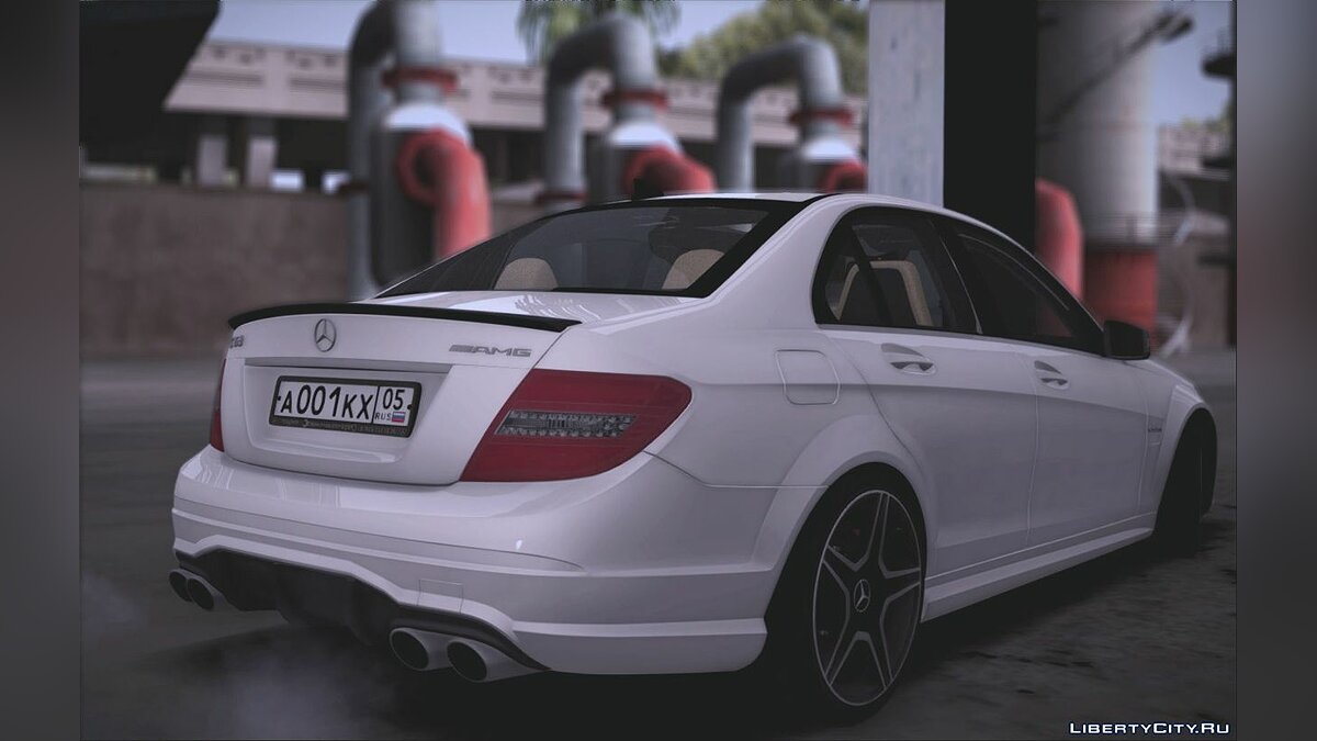 Скачать Mercedes-Benz C63 AMG W204 для GTA San Andreas