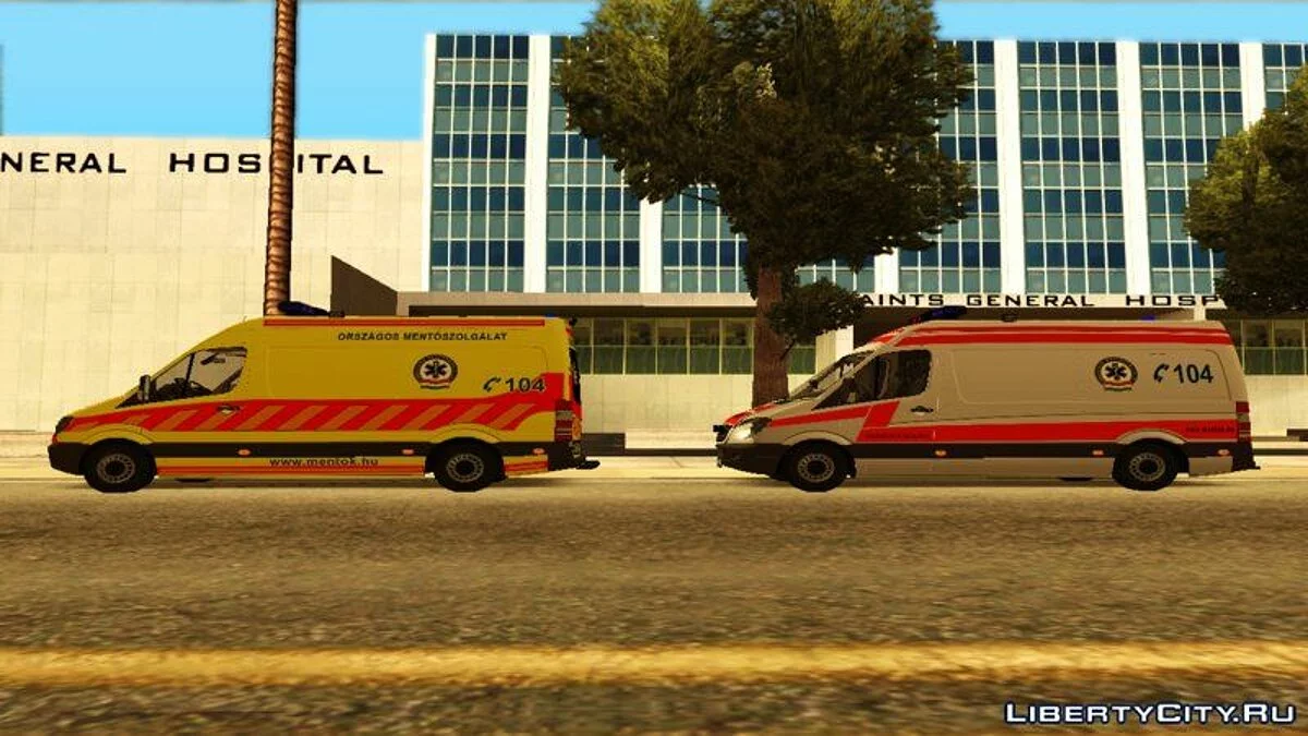 Mercedes Sprinter Magyar Mentőautó / GTA San Andreas