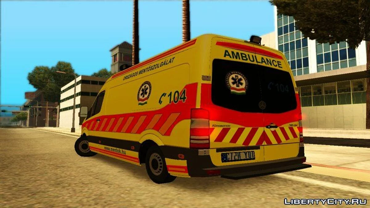 Mercedes Sprinter Magyar Mentőautó / GTA San Andreas