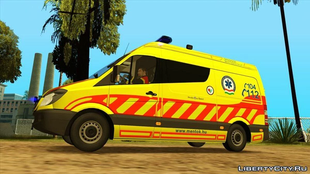 Mercedes Sprinter Magyar Mentőautó V3 / GTA San Andreas
