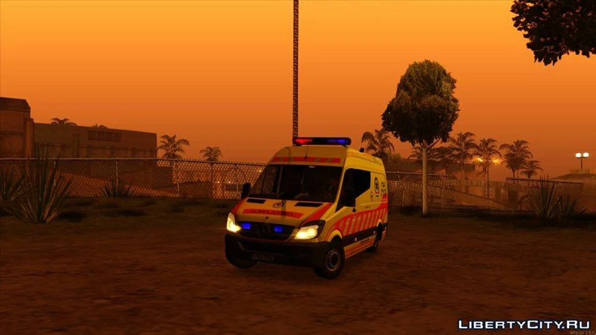 Mercedes Sprinter Magyar Mentőautó V3 / GTA San Andreas