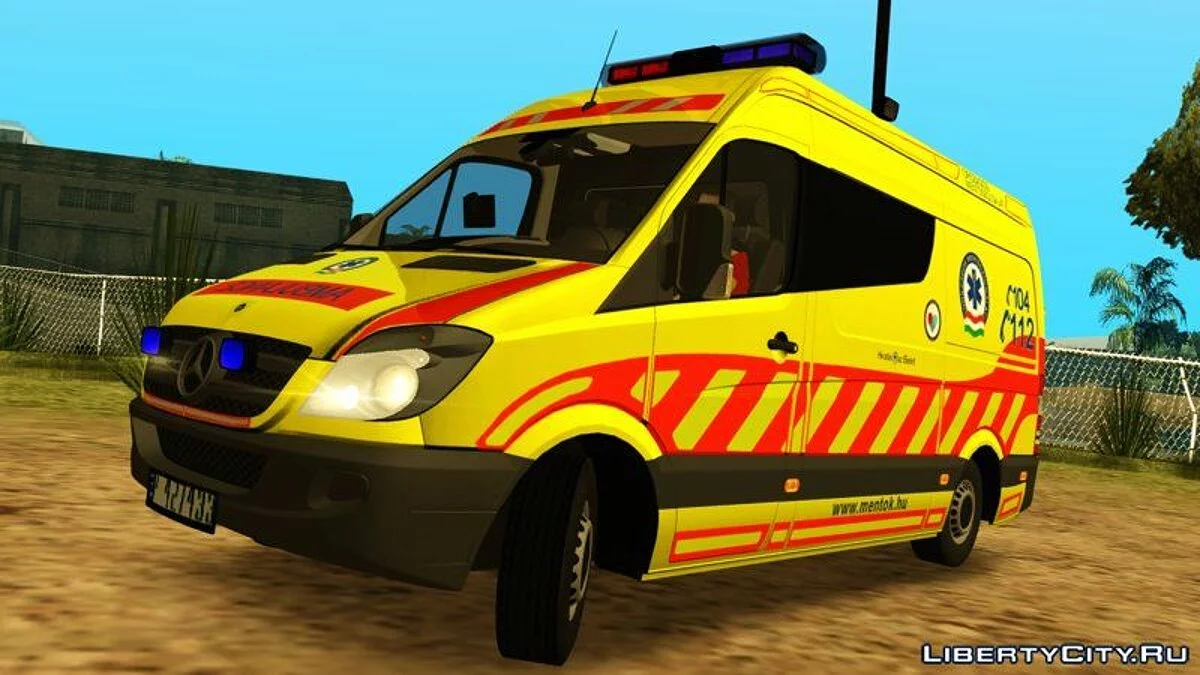 Mercedes Sprinter Magyar Mentőautó V3 / GTA San Andreas