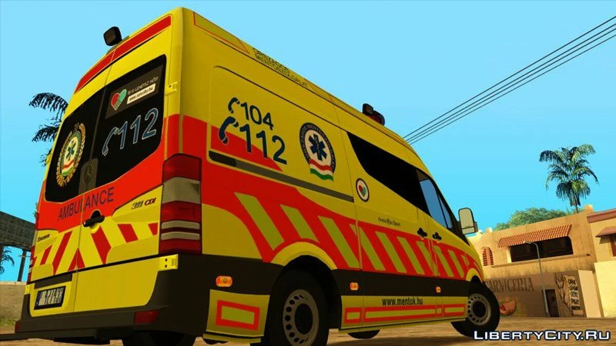 Mercedes Sprinter Magyar Mentőautó V3 / GTA San Andreas