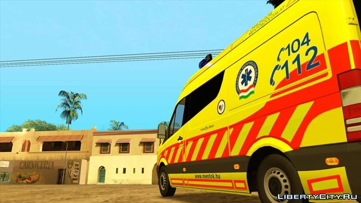 Mercedes Sprinter Magyar Mentőautó V3 / GTA San Andreas