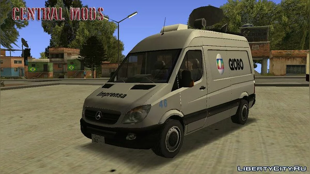 MB Sprinter 2013 - Imprensa (Новостной фургон) / GTA San Andreas