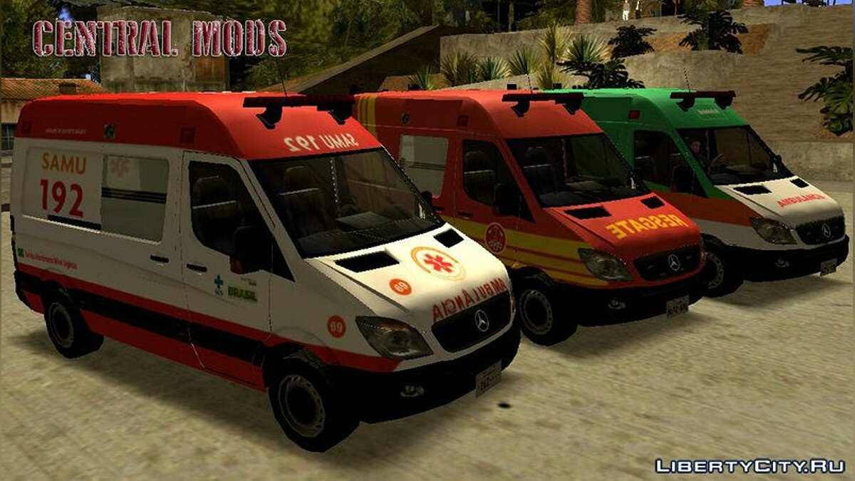 Скачать MB Sprinter 2013 - Скорая помощь v2 для GTA San Andreas