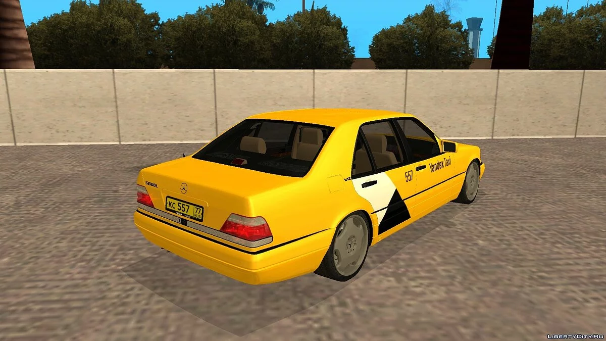 Mercedes-Benz S600L W140 “Yandex Taxi” (Yellow) / GTA San Andreas