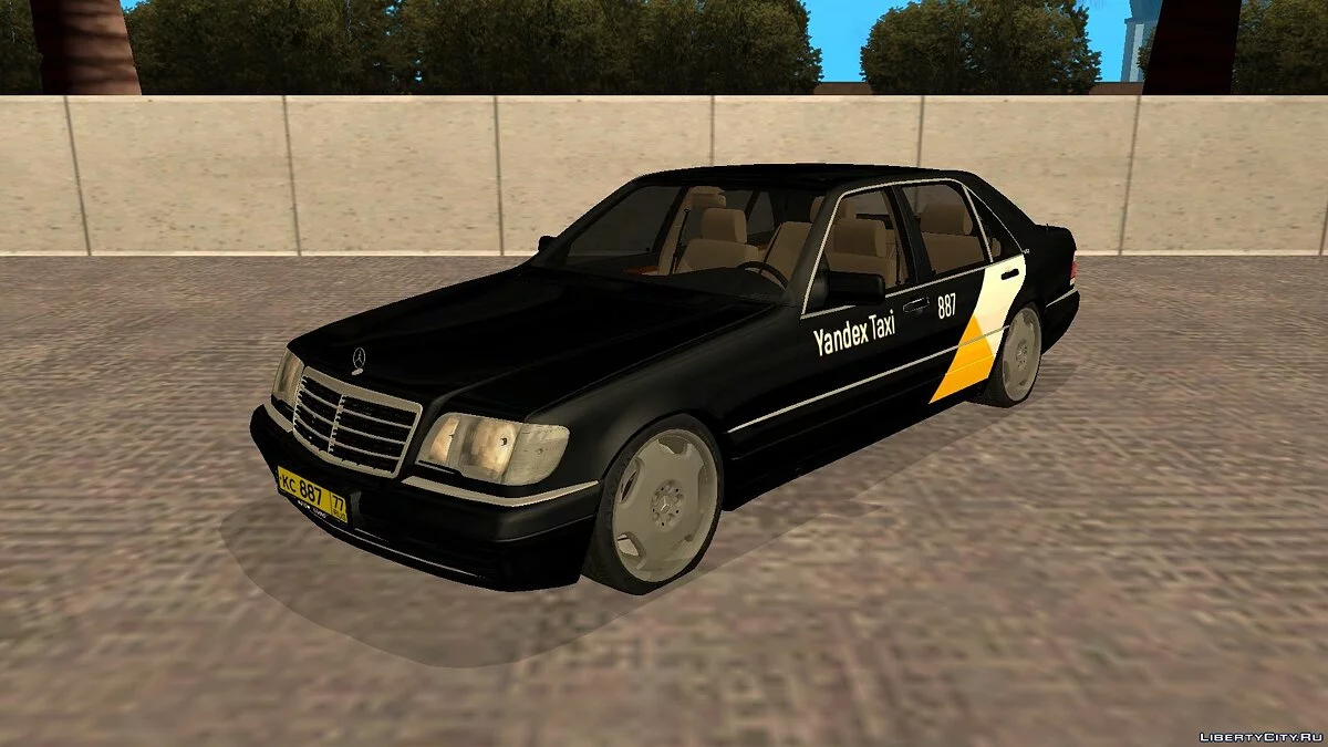Mercedes-Benz S600L W140 “Yandex Taxi” (Black) / GTA San Andreas