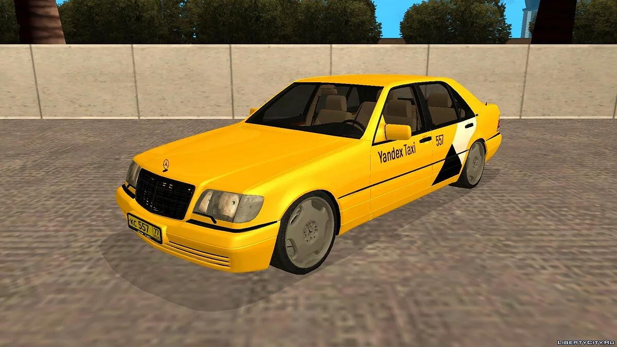 Mercedes-Benz S600L W140 “Yandex Taxi” (Yellow) / GTA San Andreas