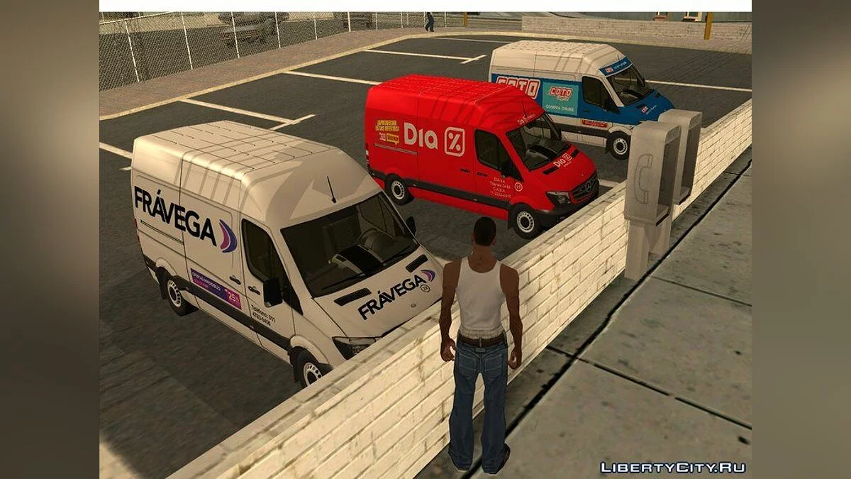 Mercedes Benz Sprinter x3 / GTA San Andreas