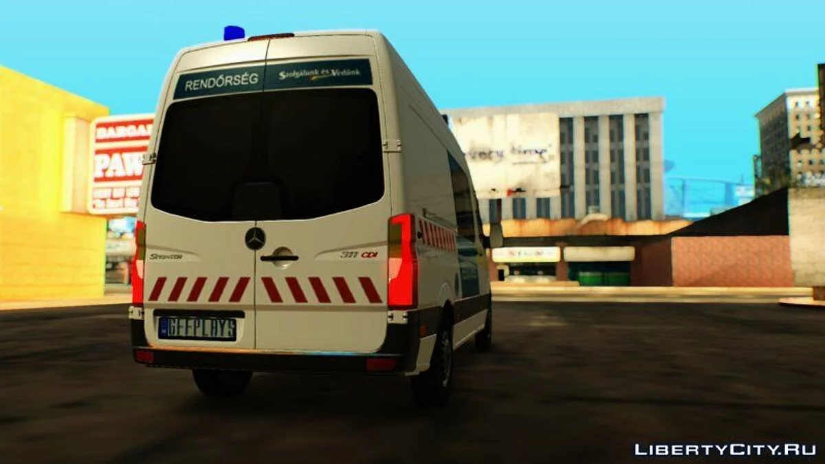 Mercedes Sprinter 2019 - Венгерская полиция / GTA San Andreas