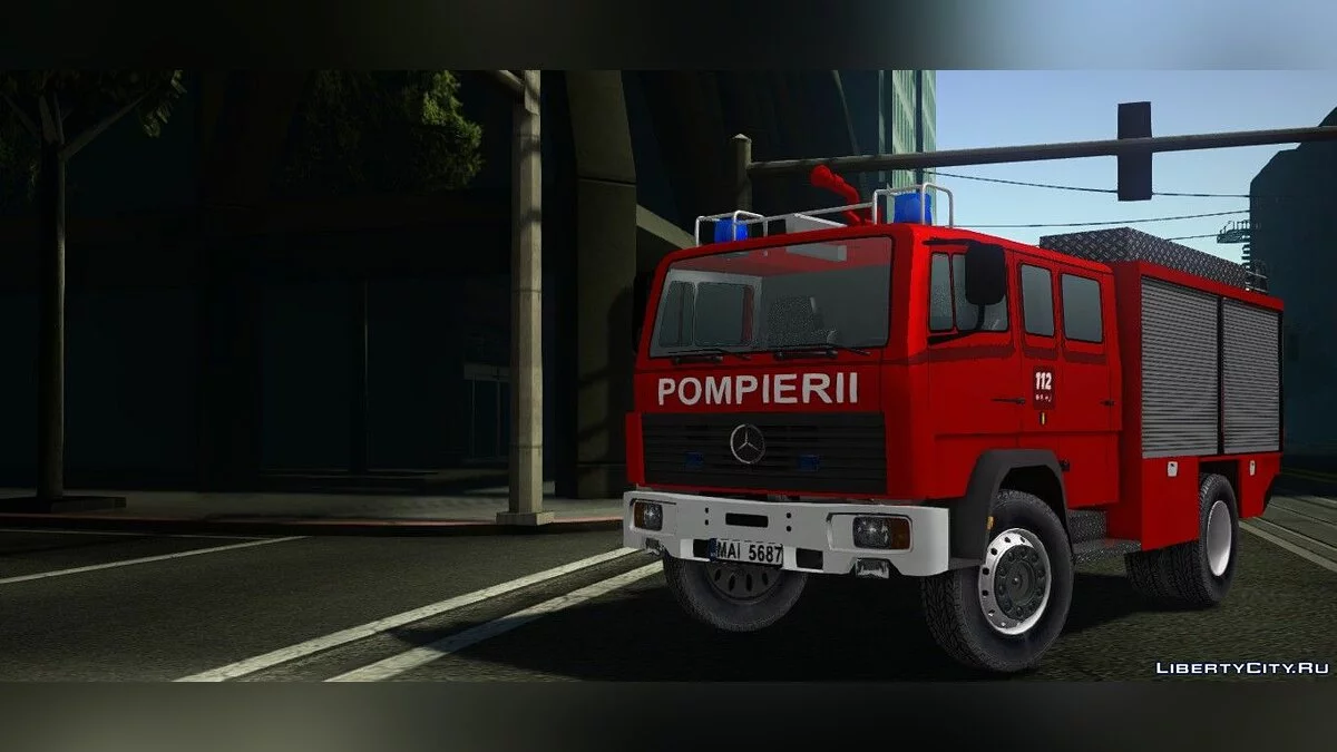 Mercedes Benz LF 16/12 - Pompierii / GTA San Andreas