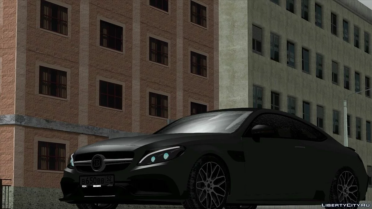 Mercedes-Benz W205 Coupe C63 Brabus 650 / GTA San Andreas