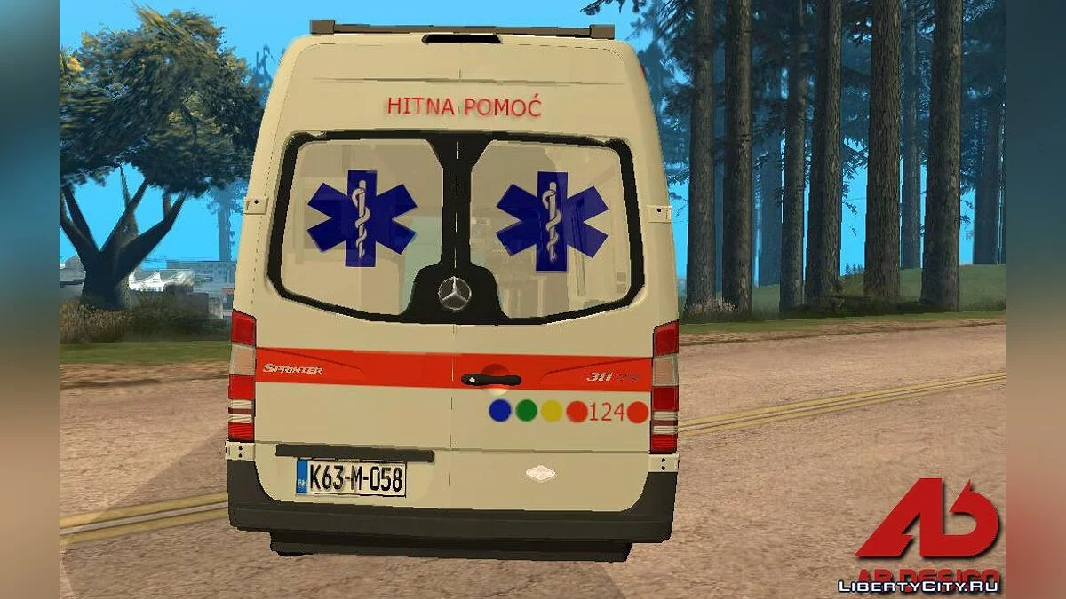 Mercedes Sprinter Hitna Pomoć / GTA San Andreas