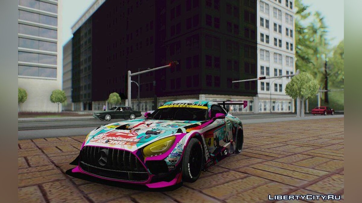 Скачать Mercedes Benz AMG GT3 Evo Goodsmile Racing 2020 для GTA San Andreas