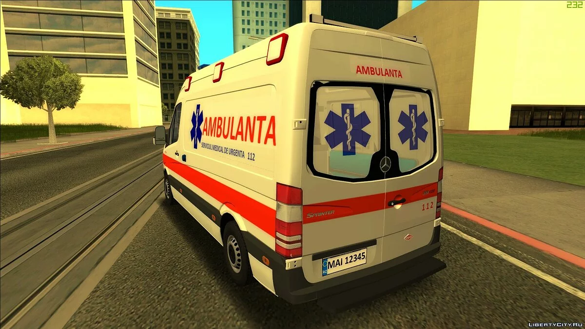 Mercedes Sprinter Ambulanta / GTA San Andreas