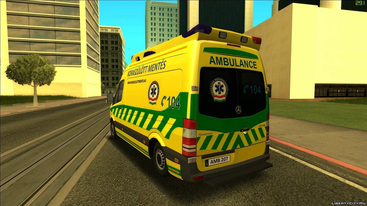 Mercedes Sprinter Koraszülöttmentés / GTA San Andreas