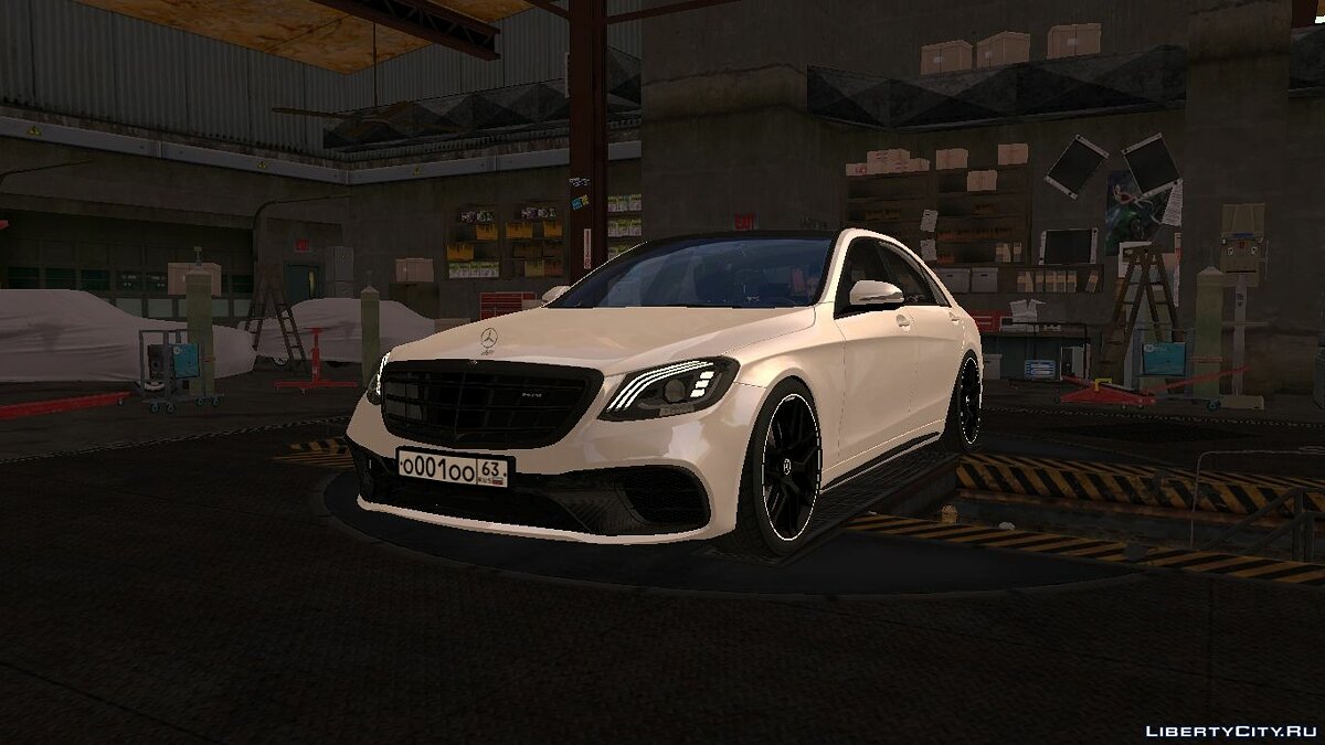 Скачать Mercedes-Benz S63 AMG 4matic+ с тюнингом для GTA San Andreas