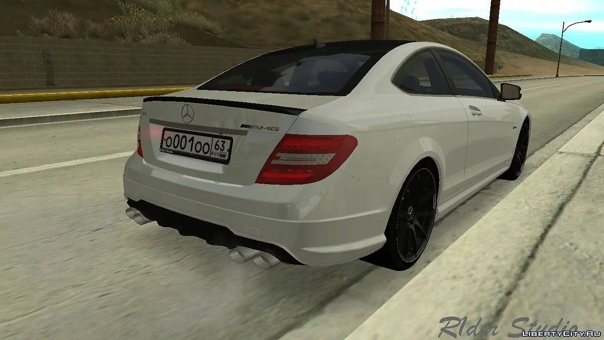 Mercedes-Benz C63 AMG W204 Coupe с тюнингом / GTA San Andreas