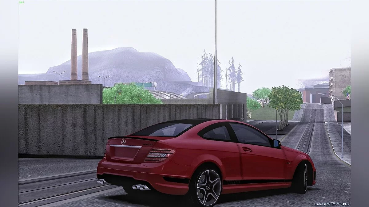 Mercedes-Benz C63 AMG w204 do-restayling coupe / GTA San Andreas