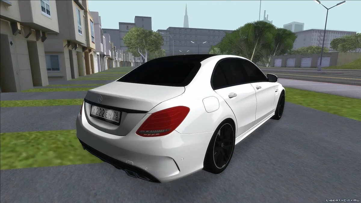 Mercedes-Benz C63S AMG Black / GTA San Andreas