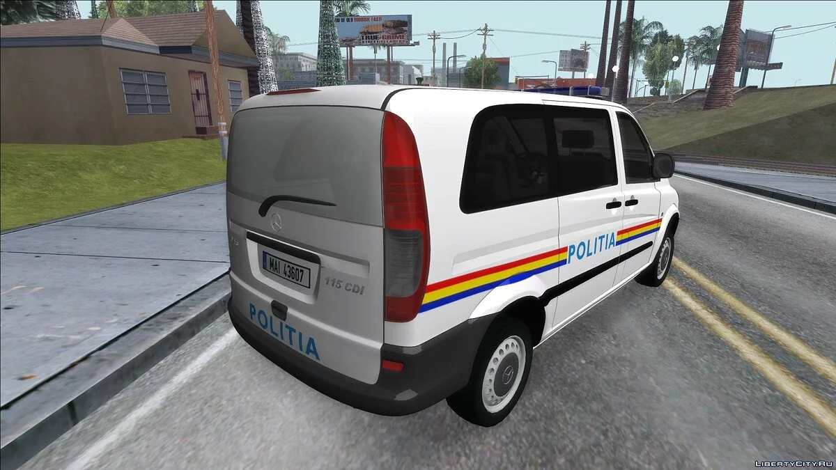 Mercedes-Benz Vito — полиция Румынии / GTA San Andreas