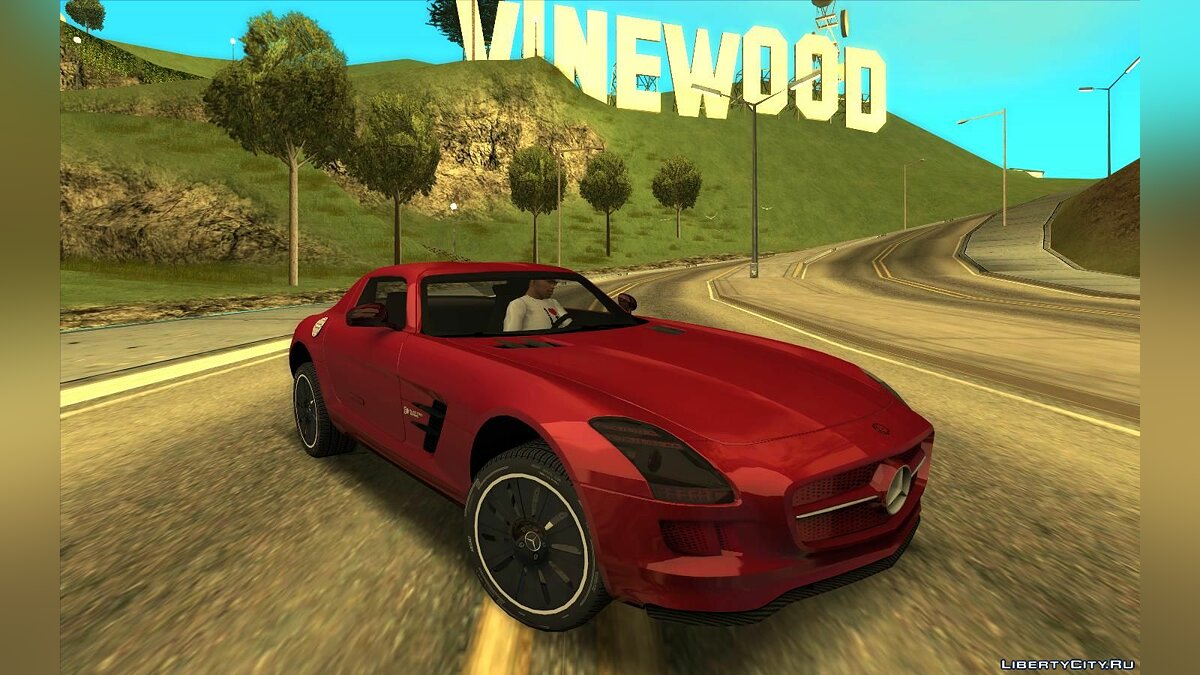 Скачать 2013 Mercedes-Benz SLS AMG Electric Drive для GTA San Andreas