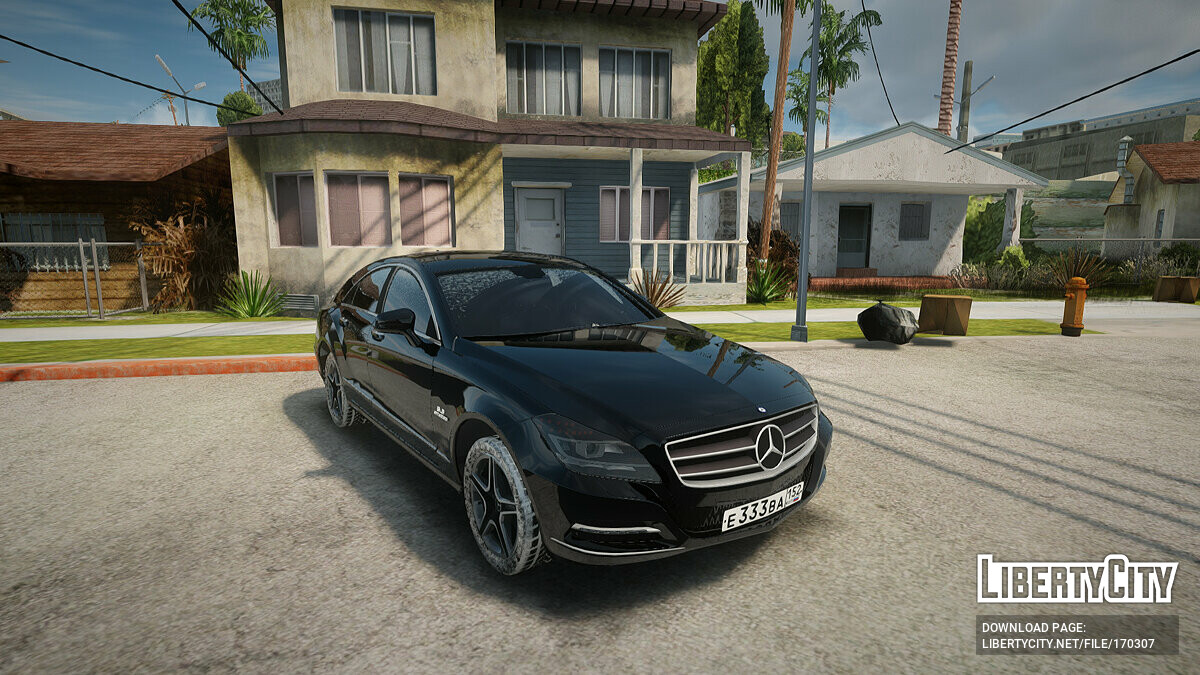 Скачать Mercedes-Benz CLS 63 AMG Зимняя версия для GTA San Andreas