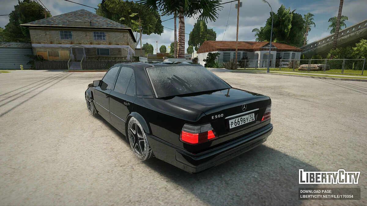 Mercedes-Benz E500 W124 Зимняя версия / GTA San Andreas