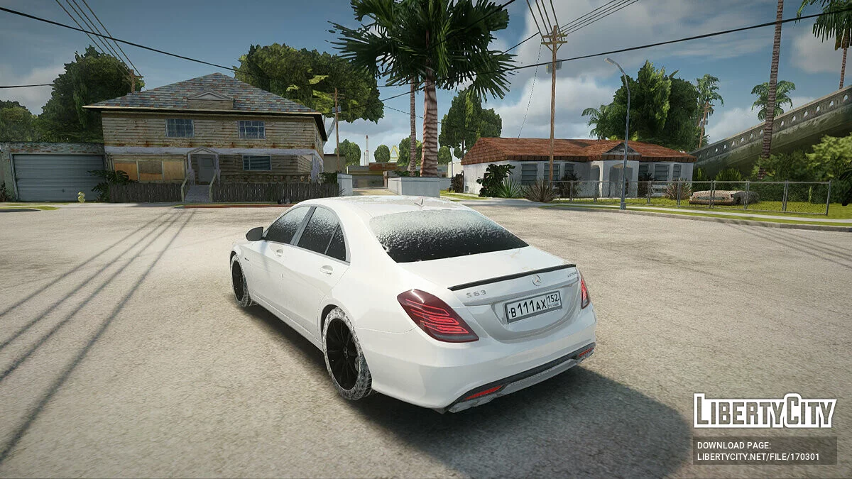 Mercedes-Benz S63 AMG Зимняя версия / GTA San Andreas