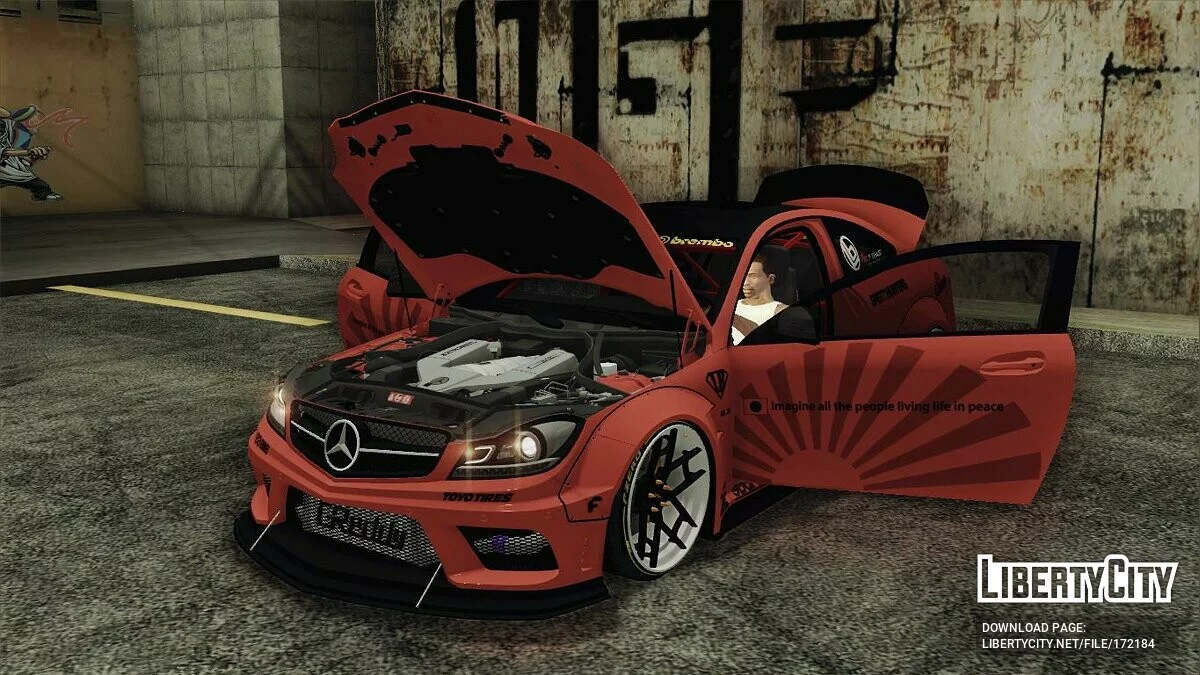 2014 Mercedes C63 Black Series Liberty walk / GTA San Andreas