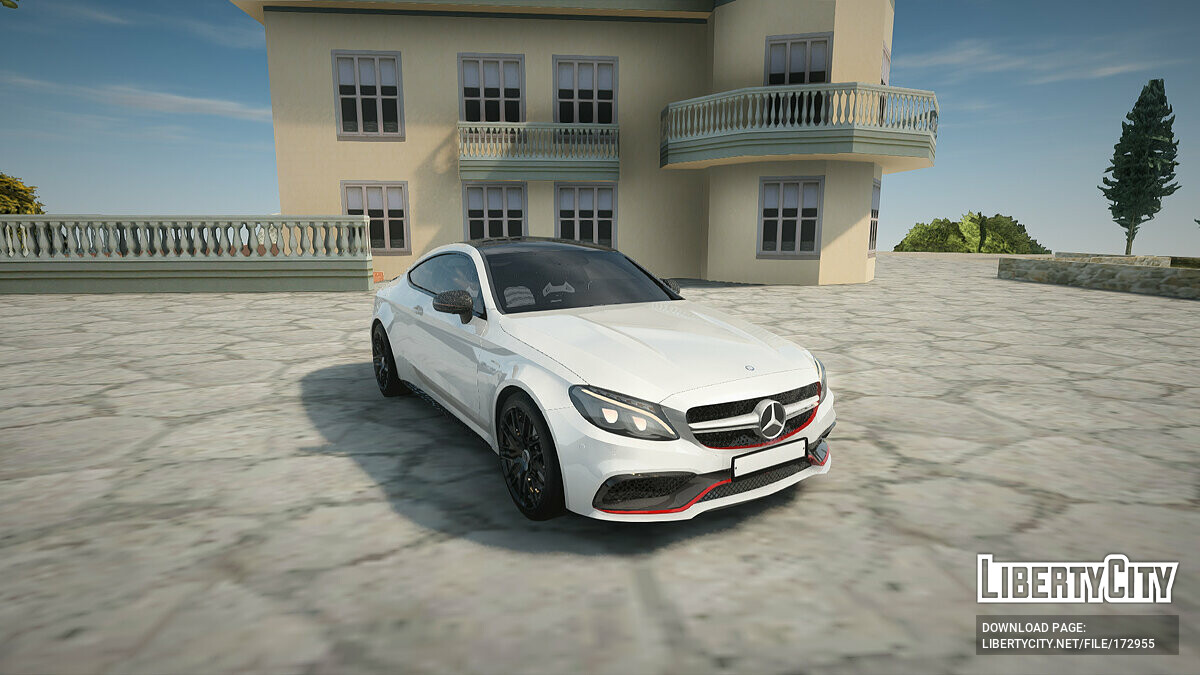 Скачать Mercedes-Benz C63 + тюнинг для GTA San Andreas