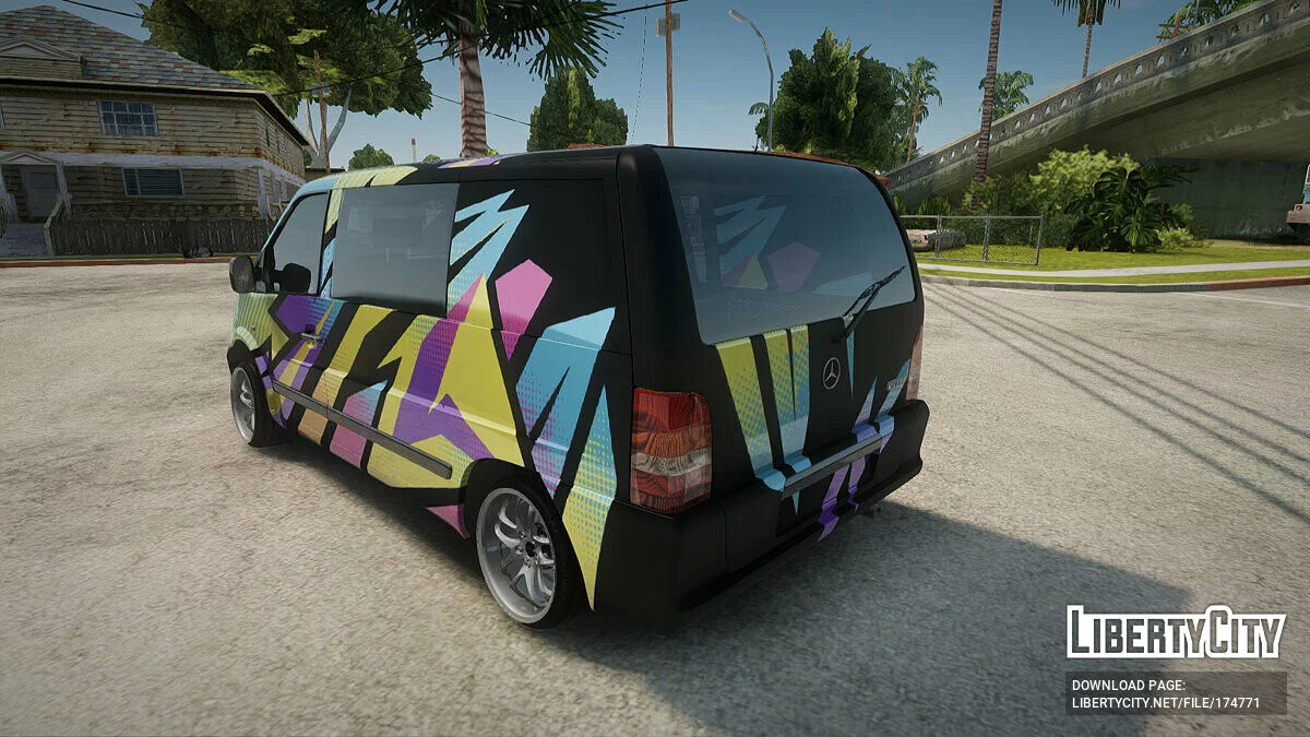 Mercedes-Benz Vito Street Art / GTA San Andreas