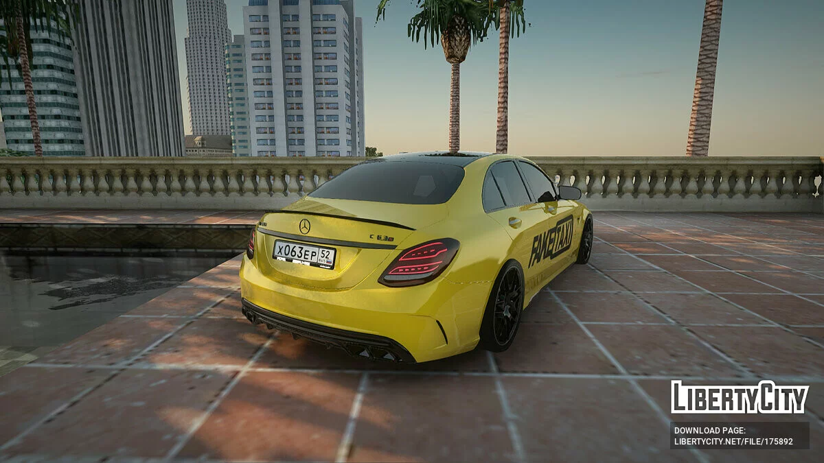 Mercedes-Benz C63 Fake Taxi / GTA San Andreas