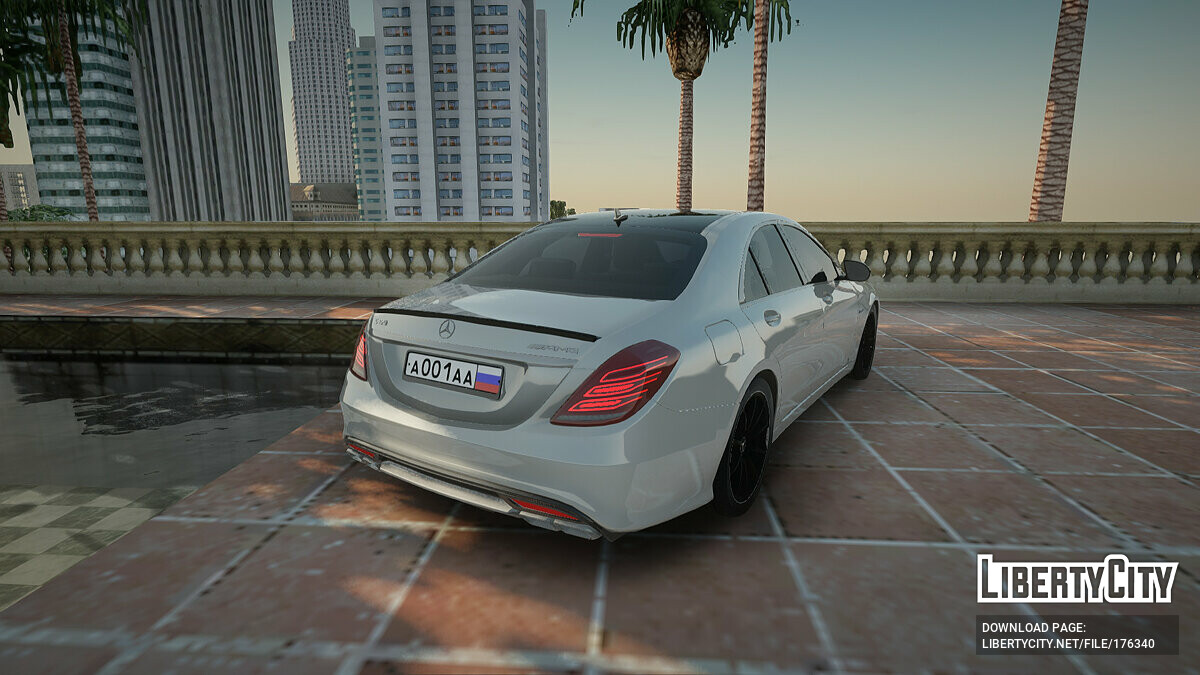 Скачать Mercedes-Benz S-Class для GTA San Andreas